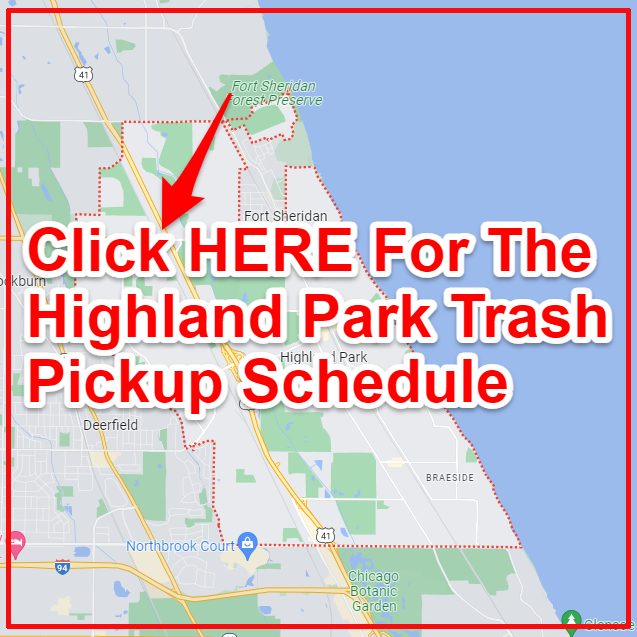 Highland Park Trash Collection Map