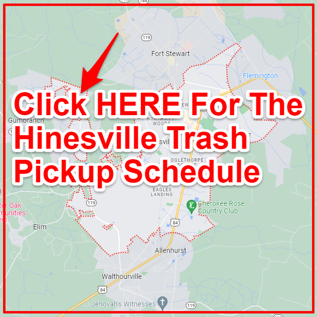 Hinesville Trash Collection Map