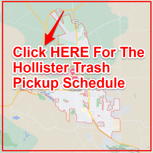 Hollister Trash Collection Map