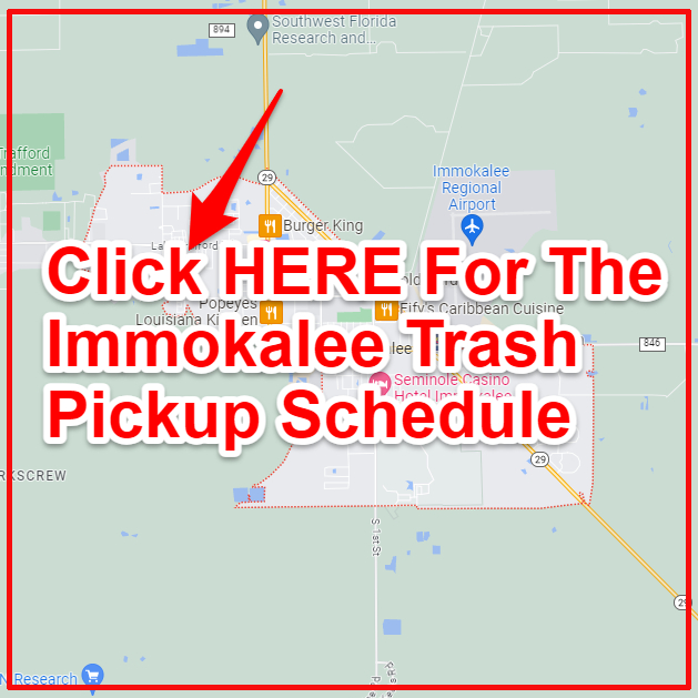 Immokalee Trash Collection Map