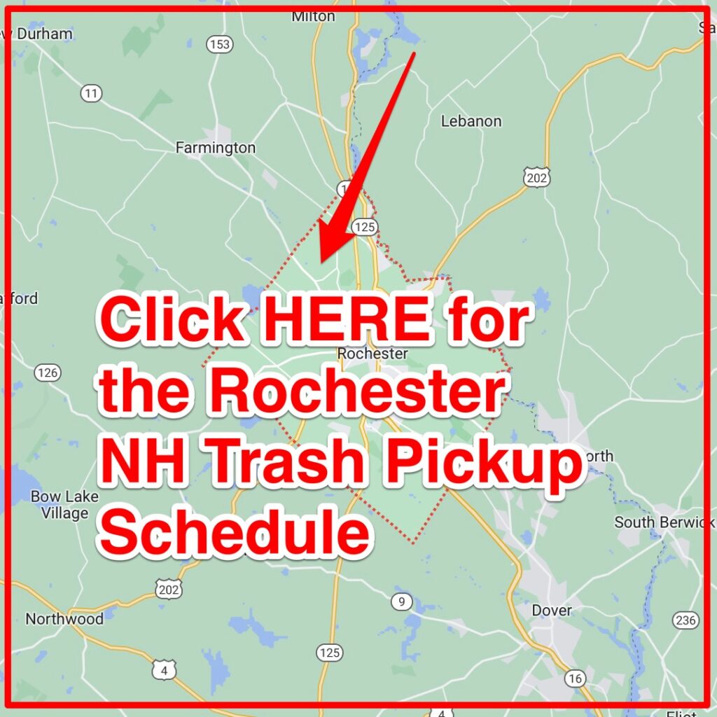 Rochester NH Trash Pickup Schedule