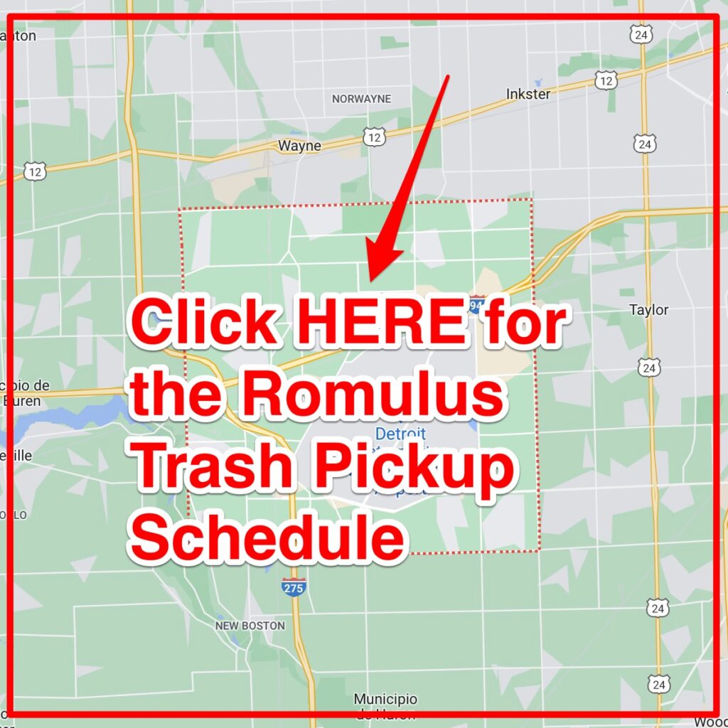 Romulus Trash Pickup Schedule