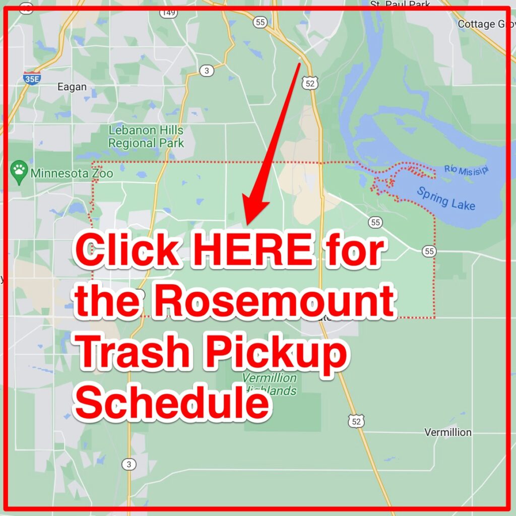 Rosemount Trash Pickup Schedule