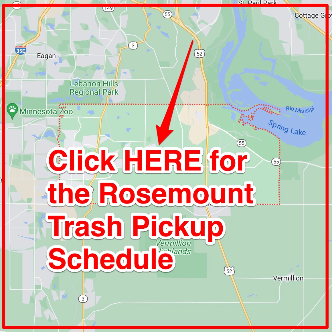 Rosemount Trash Schedule 2024 (Bulk Pickup, Holidays, Map)