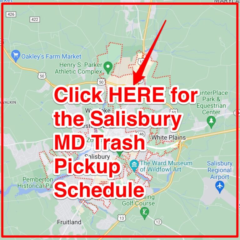 Salisbury MD Trash Schedule 2023 (Bulk Pickup, Holidays, Map)