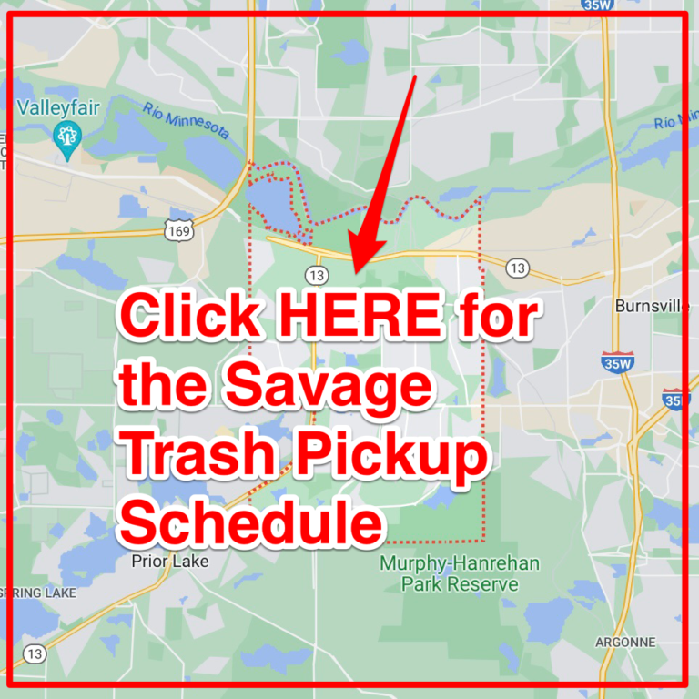 Savage Trash Schedule 2024 (Bulk Pickup, Holidays, Map)