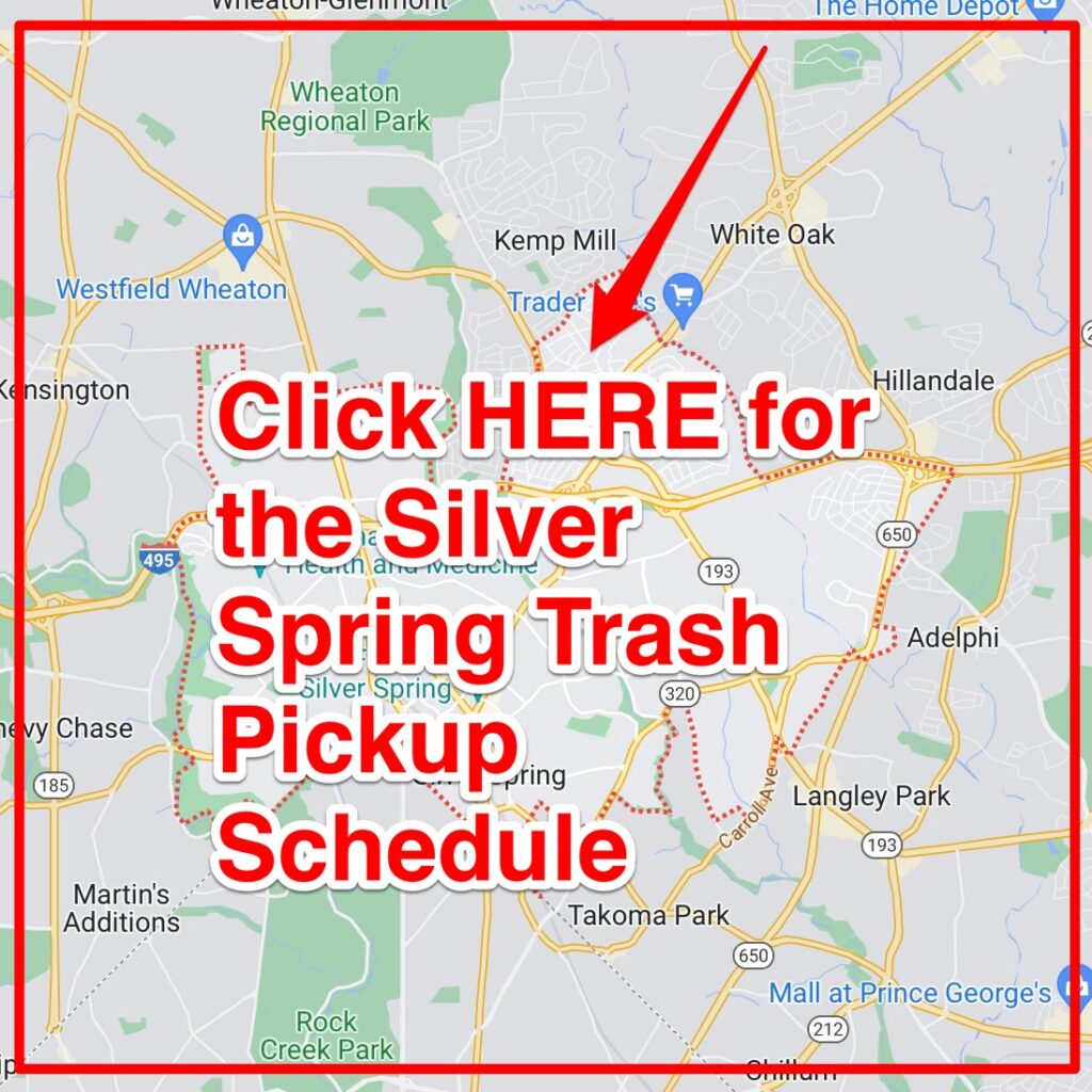 Silver Spring Trash Pickup Schedule
