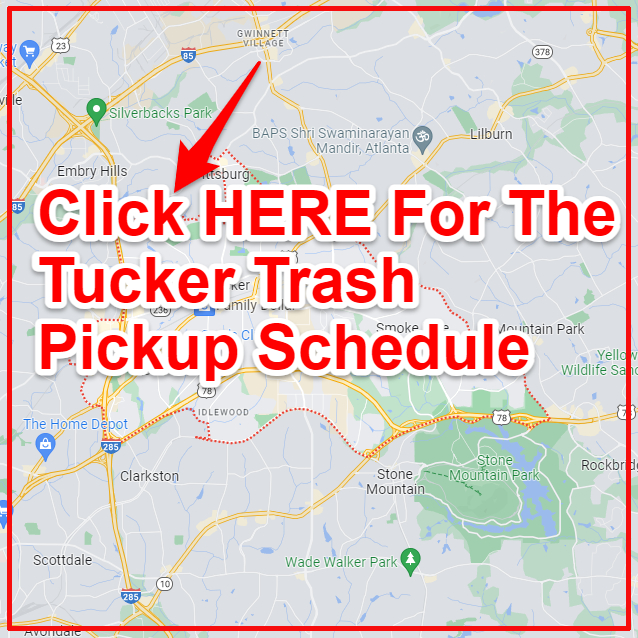 Tucker Trash Collection Map