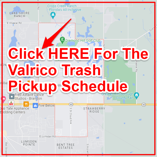 Valrico Trash Collection Map