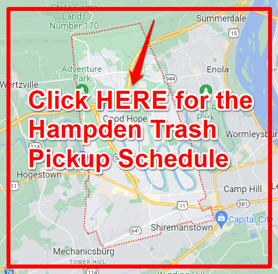Hampden Trash Pickup Schedule Map