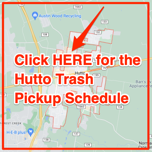 Hutto Trash Pickup Schedule Map