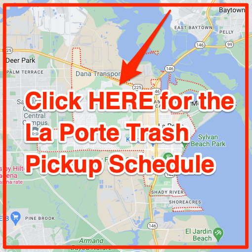 La Porte Trash Pickup Schedule Map