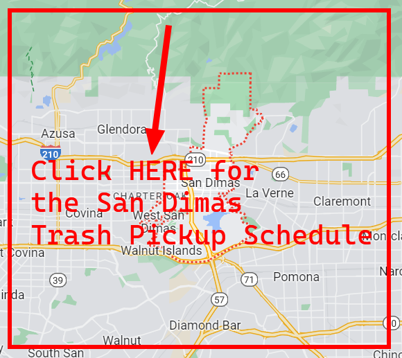 San Dimas Trash Schedule 2024 (Bulk Pickup, Holidays, Map)