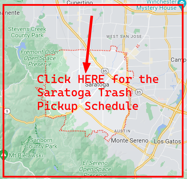 Saratoga Trash Pickup Schedule
