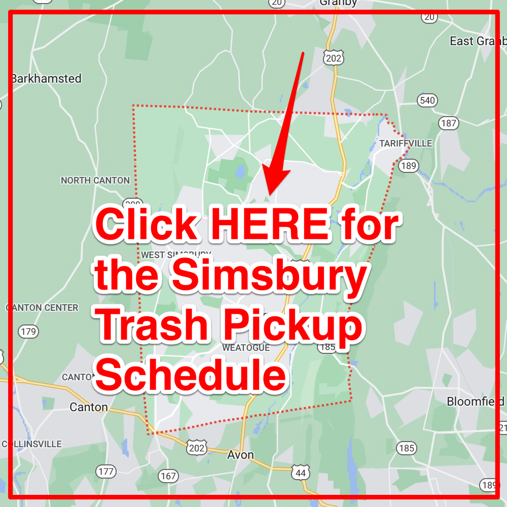 Simsbury Trash Pickup Schedule