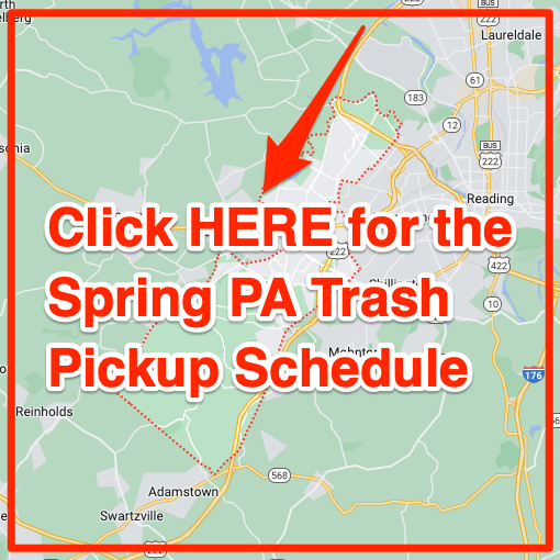 Spring PA Trash Pickup Schedule Map