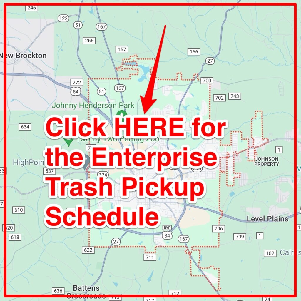 Enterprise Trash Pickup Schedule