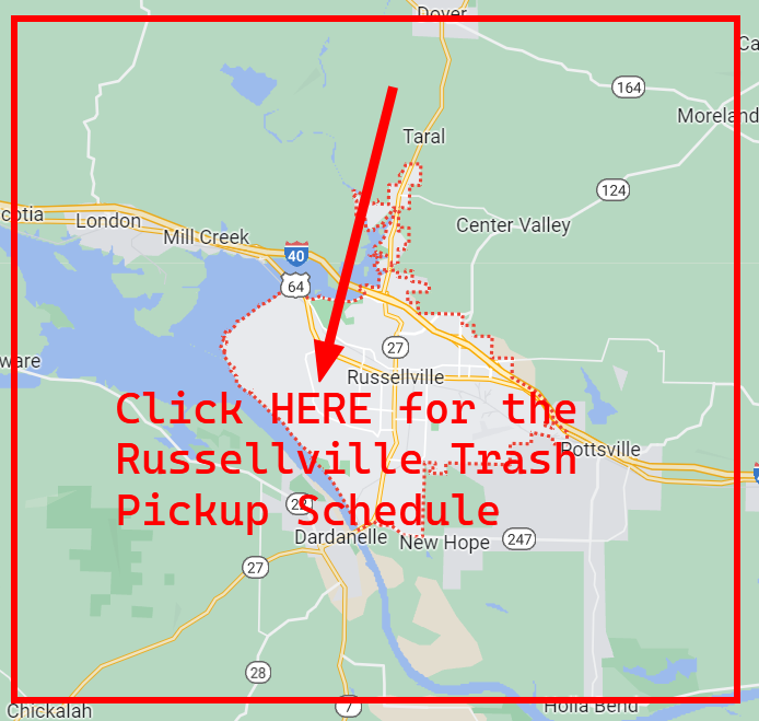 Russellville Trash Schedule 2023 (Bulk Pickup, Holidays, Map)